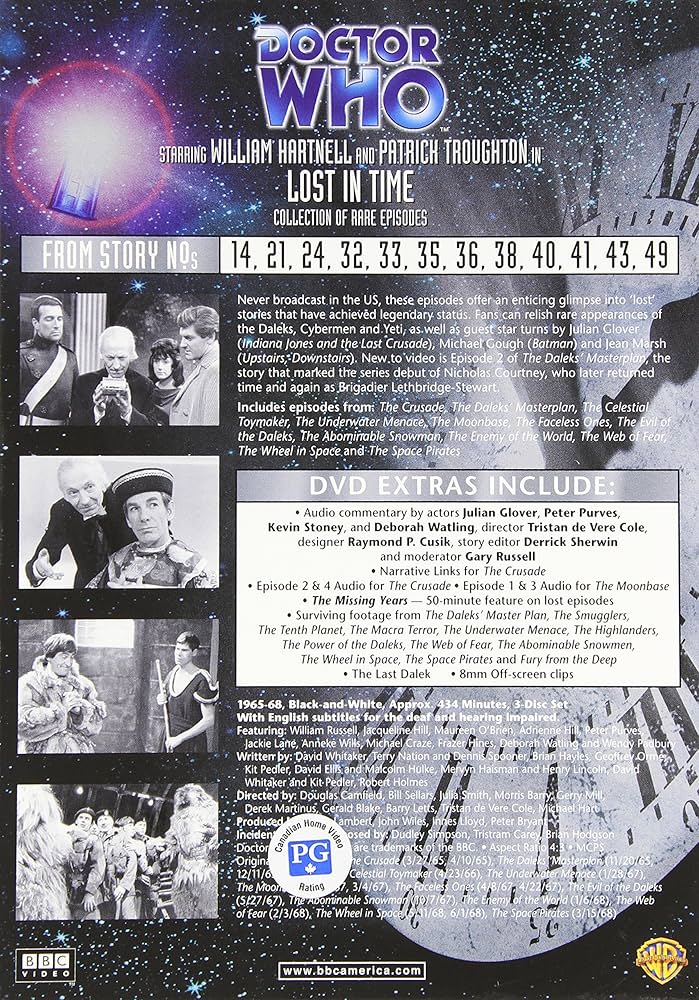 Amazon.com: Doctor Who: Lost In Time Collection (DVD